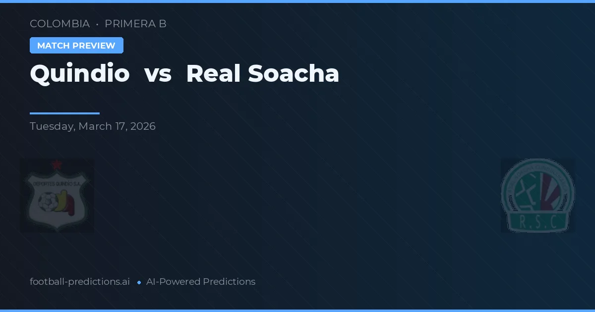 Quindío vs Real Soacha — prognóstico e prévia do jogo