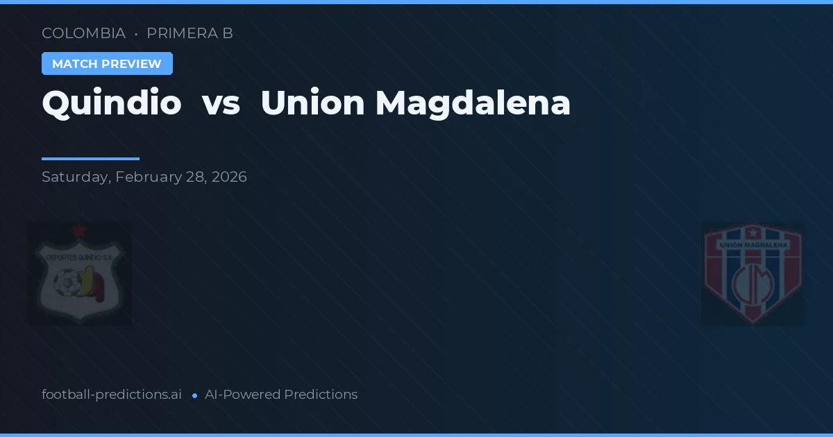 Quindío vs Unión Magdalena — prognóstico e prévia do jogo