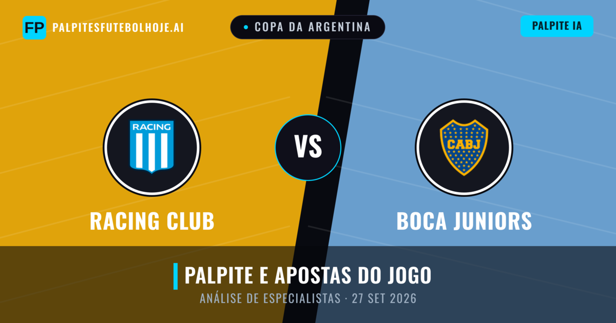 Racing Club vs Boca Juniors — prognóstico e prévia do jogo
