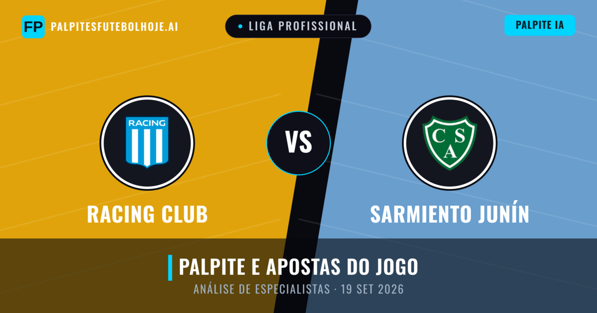 Racing Club vs Sarmiento Junín — prognóstico e prévia do jogo