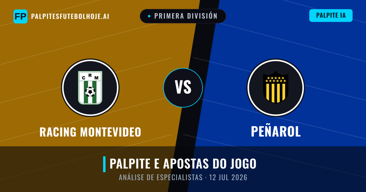 Racing Montevideo vs Peñarol — prognóstico e prévia do jogo