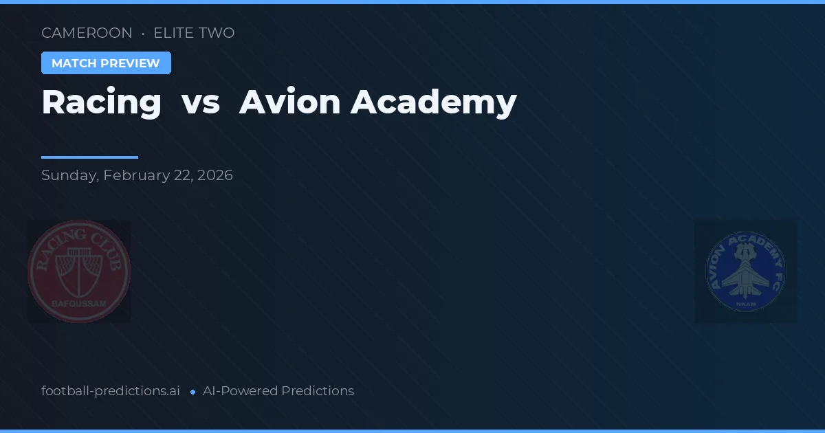 Racing vs Académie d'Avion — prognóstico e prévia do jogo