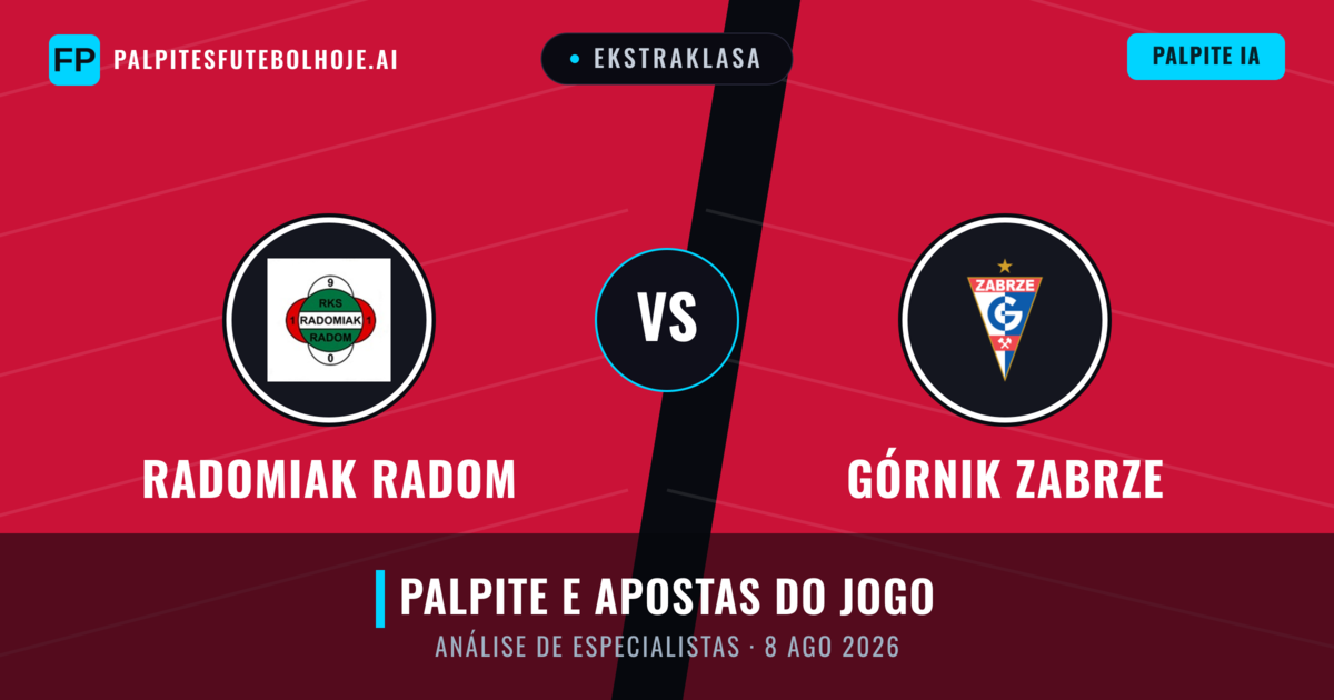 Radomiak Radom vs Górnik Zabrze — prognóstico e prévia do jogo