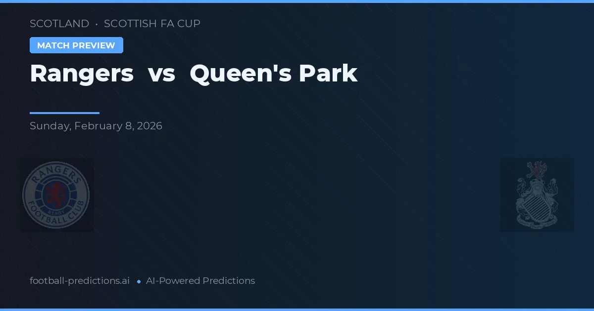 Rangers vs Queen's Park — prognóstico e prévia do jogo