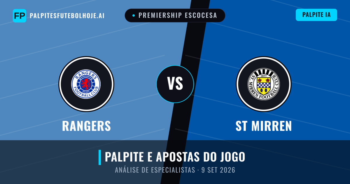Rangers vs St Mirren — prognóstico e prévia do jogo