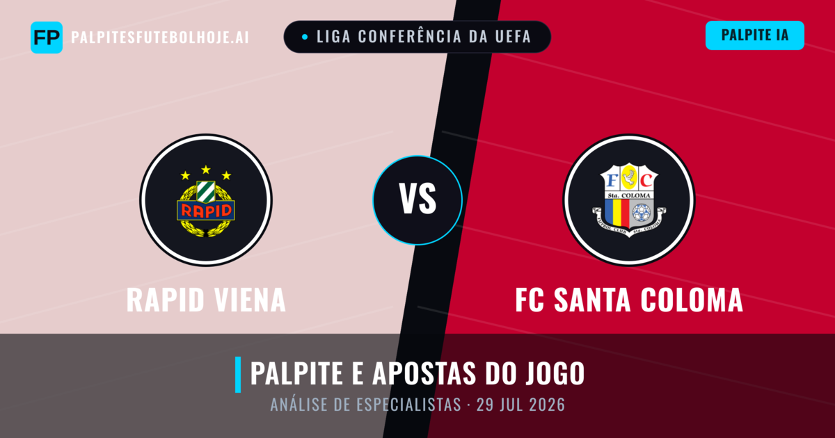 Rapid Viena vs FC Santa Coloma — prognóstico e prévia do jogo