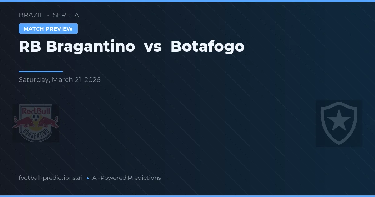 RB Bragantino vs Botafogo — prognóstico e prévia do jogo