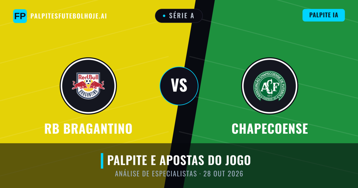 RB Bragantino vs Chapecoense — prognóstico e prévia do jogo