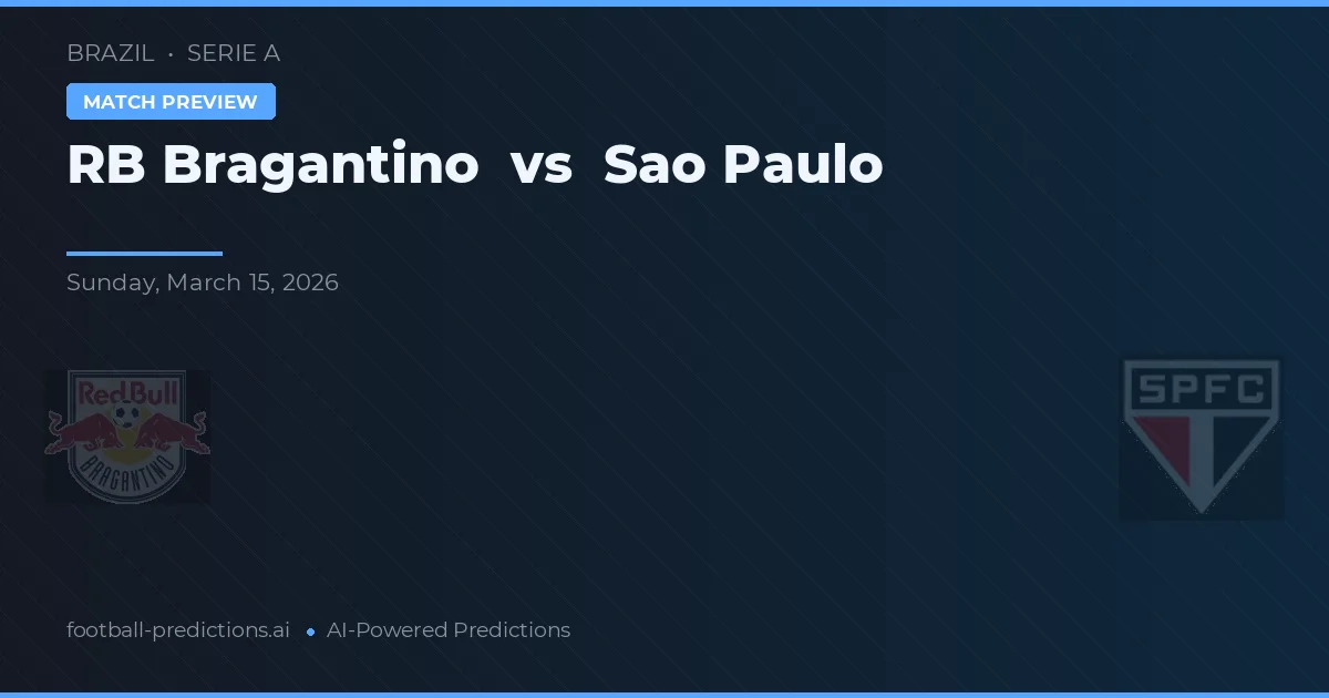 RB Bragantino vs São Paulo — prognóstico e prévia do jogo