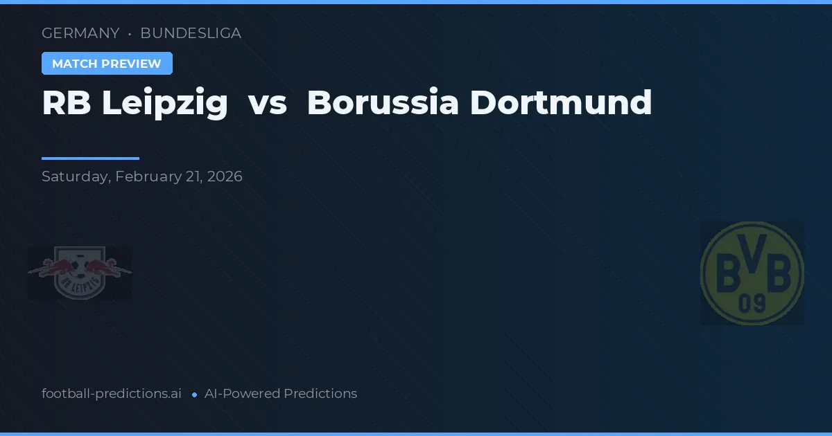 RB Leipzig vs Borussia Dortmund — prognóstico e prévia do jogo