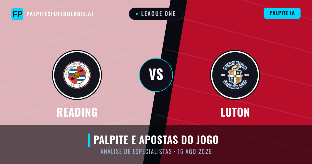 Reading vs Luton — prognóstico e prévia do jogo