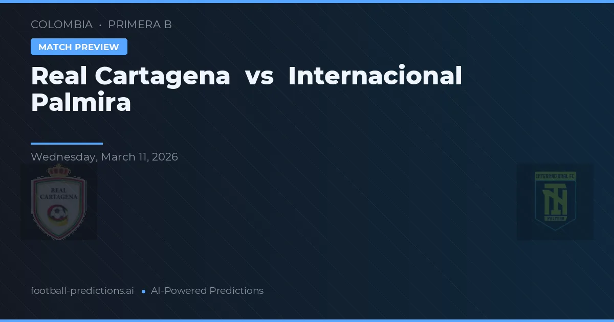 Real Cartagena vs Internacional Palmira — prognóstico e prévia do jogo