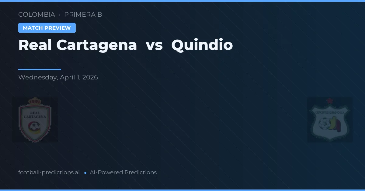 Real Cartagena vs Quindío — prognóstico e prévia do jogo
