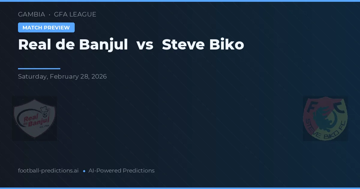 Real de Banjul vs Steve Biko — prognóstico e prévia do jogo