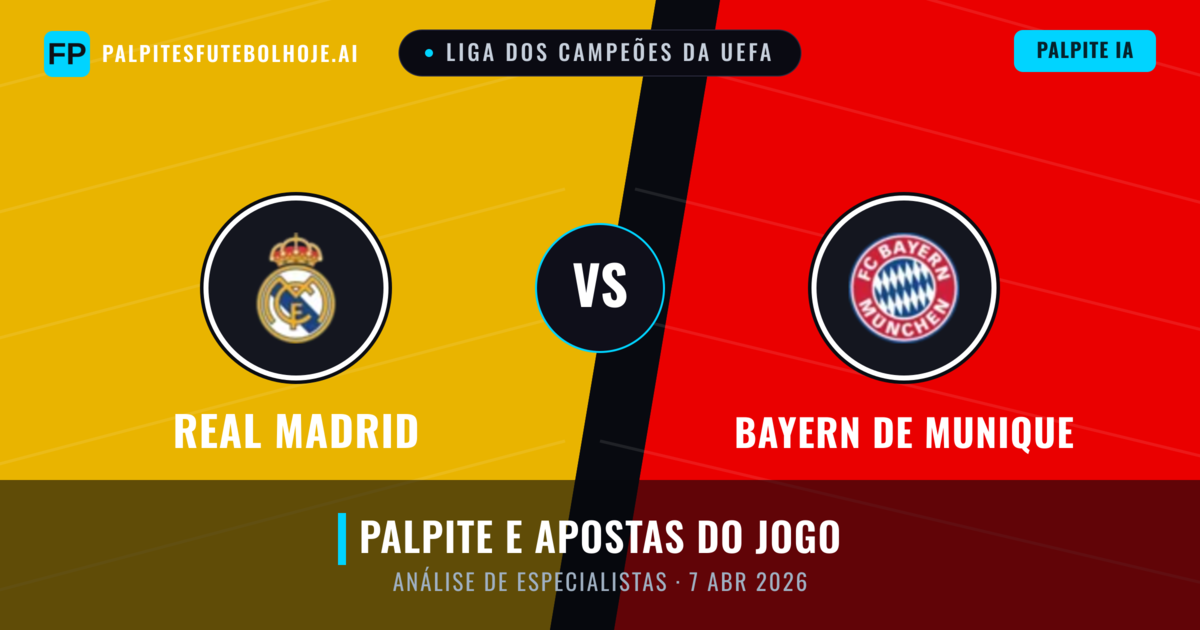 Real Madrid vs Bayern de Munique — prognóstico e prévia do jogo
