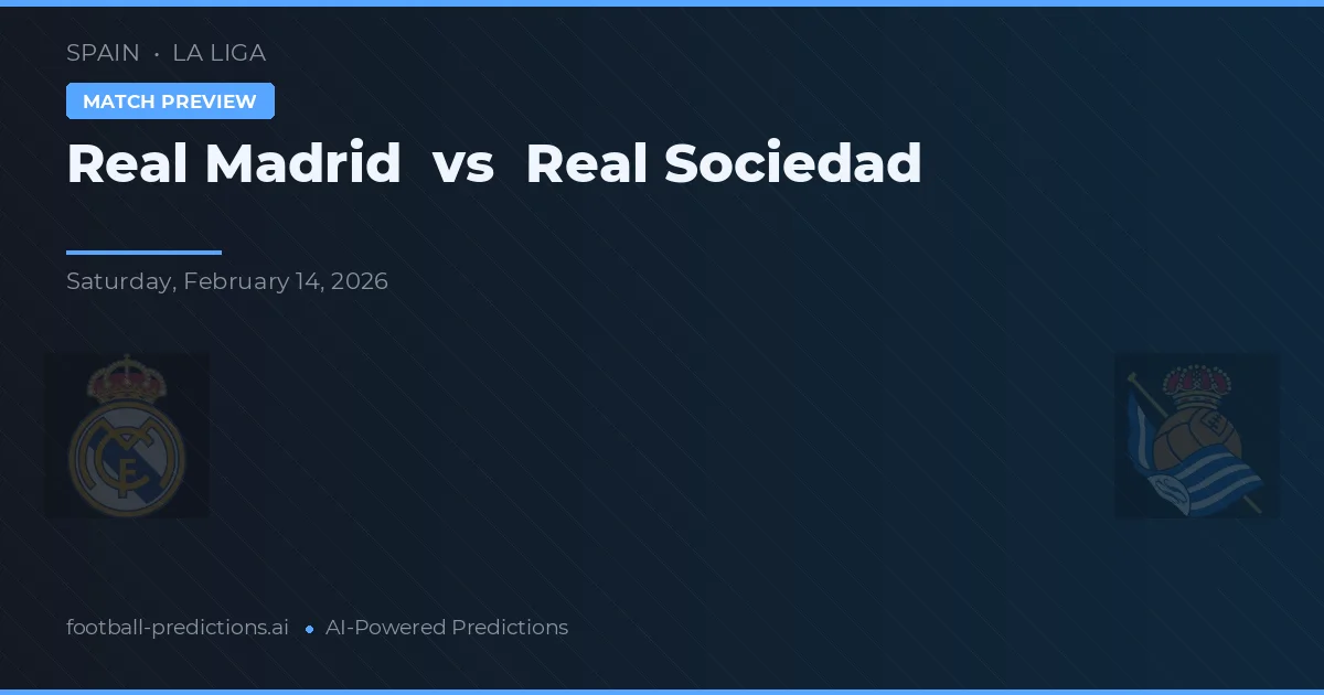 Real Madrid vs Real Sociedad — prognóstico e prévia do jogo