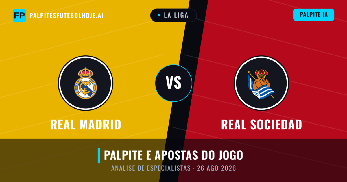 Real Madrid vs Real Sociedad — prognóstico e prévia do jogo