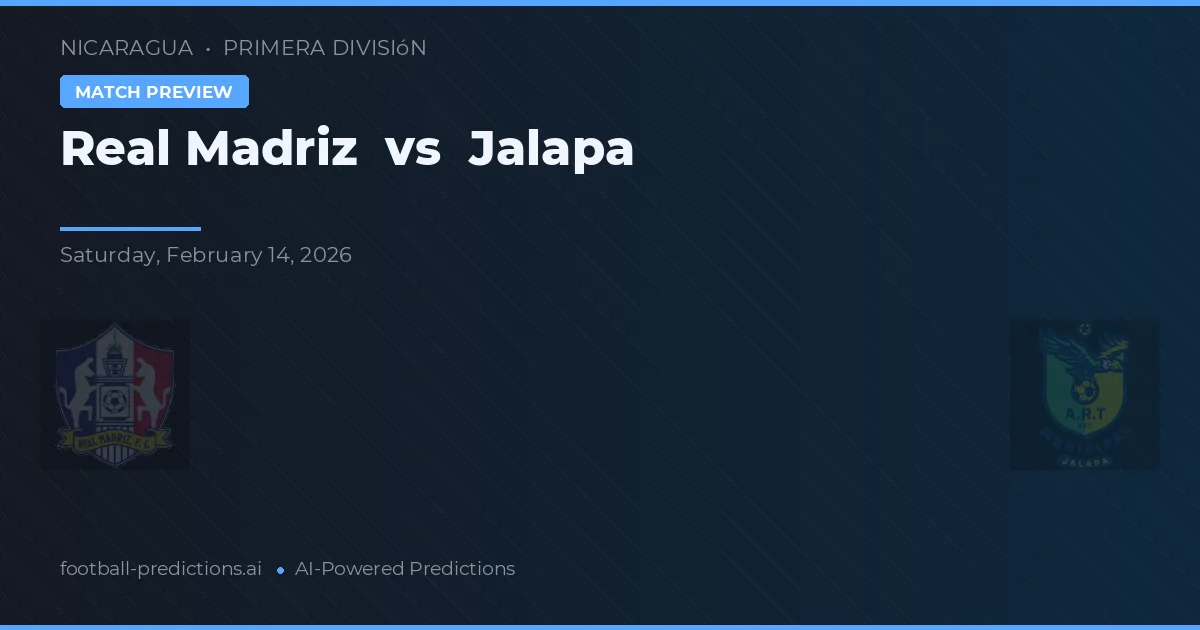 Real Madriz vs Jalapa — prognóstico e prévia do jogo