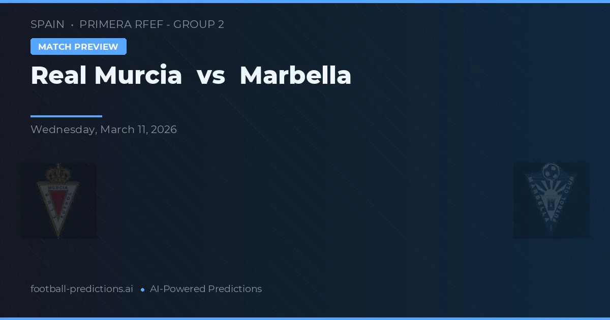 Real Murcia vs Marbella — prognóstico e prévia do jogo