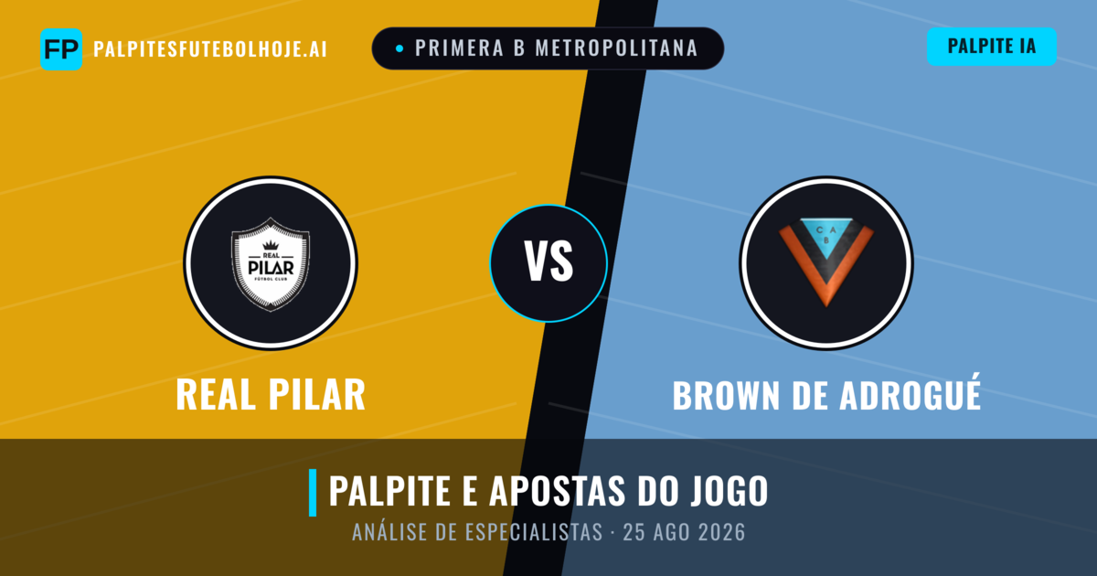 Real Pilar vs Brown de Adrogué — prognóstico e prévia do jogo