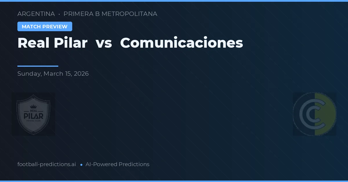 Real Pilar vs Comunicaciones — prognóstico e prévia do jogo