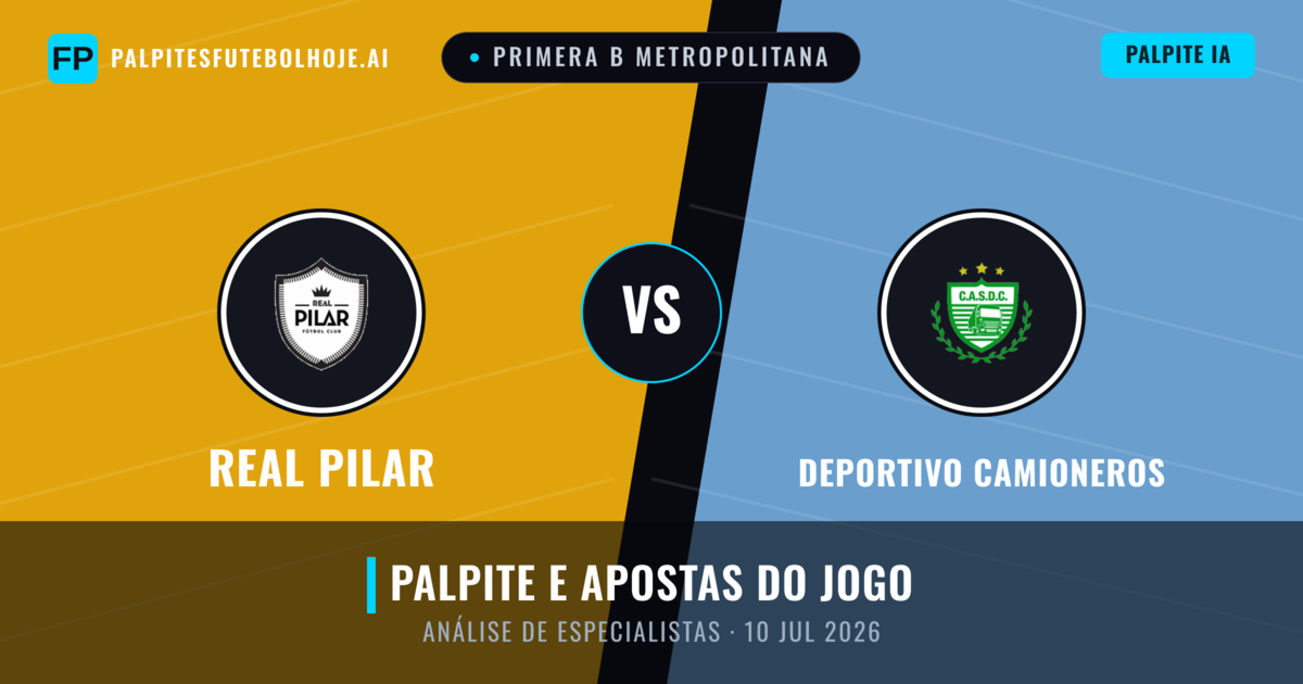 Real Pilar vs Deportivo Camioneros — prognóstico e prévia do jogo