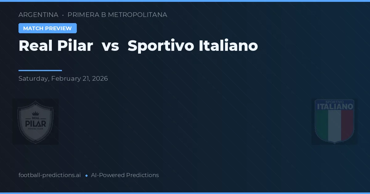 Real Pilar vs Sportivo Italiano — prognóstico e prévia do jogo
