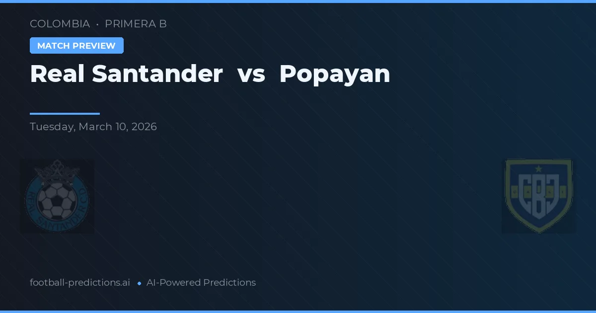 Real Santander vs Popayán — prognóstico e prévia do jogo
