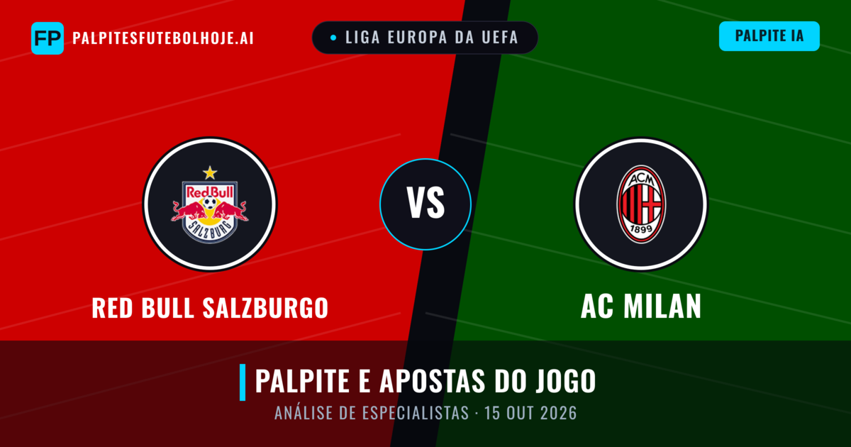 Red Bull Salzburgo vs AC Milan — prognóstico e prévia do jogo