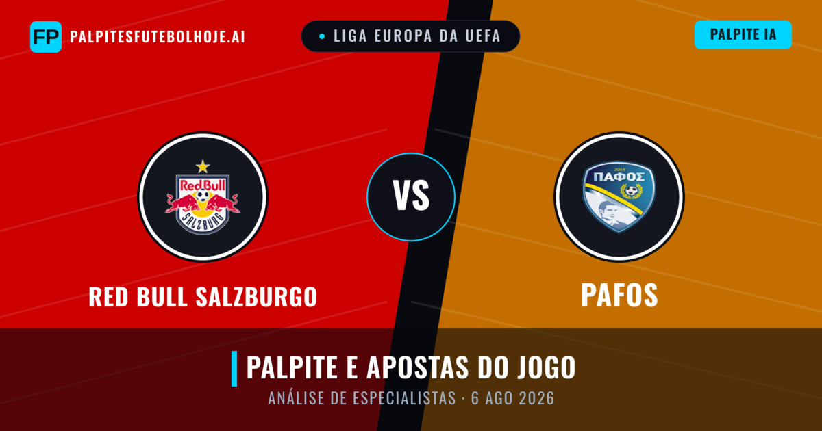 Red Bull Salzburgo vs Pafos — prognóstico e prévia do jogo