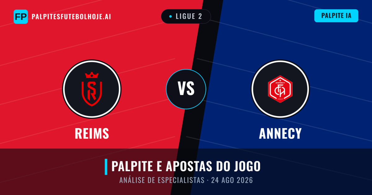 Reims vs Annecy — prognóstico e prévia do jogo