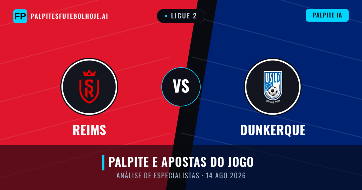 Reims vs Dunkerque — prognóstico e prévia do jogo