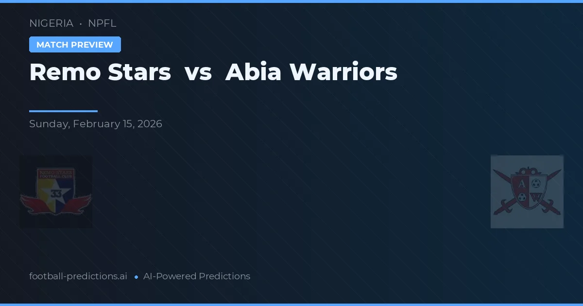 Remo Stars vs Abia Warriors — prognóstico e prévia do jogo