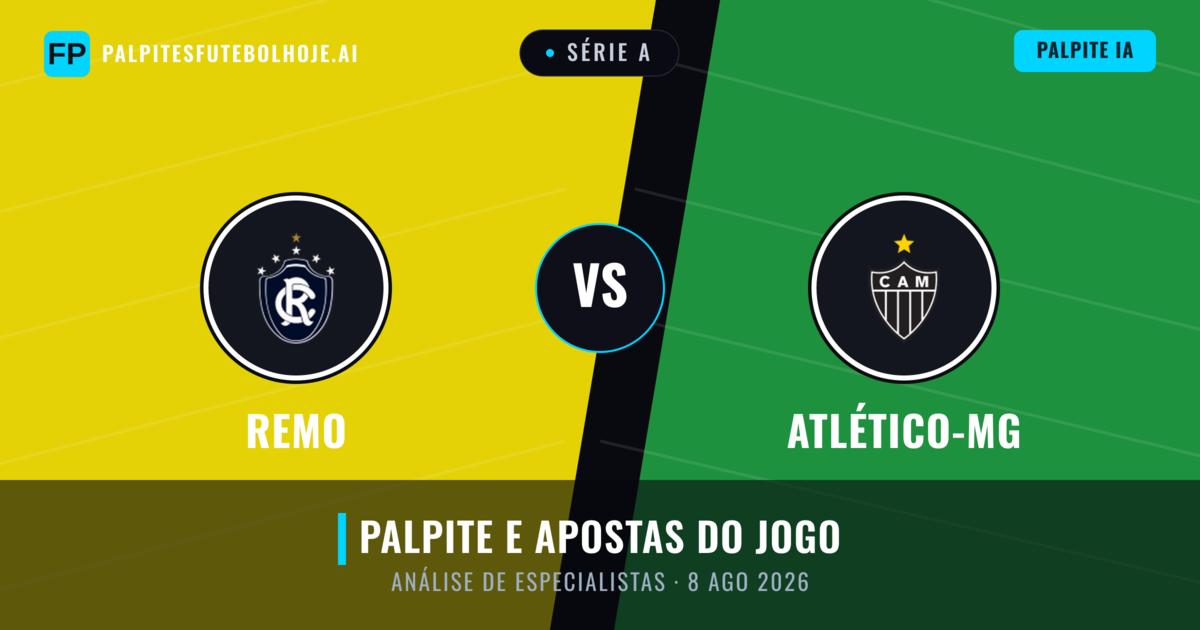 Remo vs Atlético-MG — prognóstico e prévia do jogo
