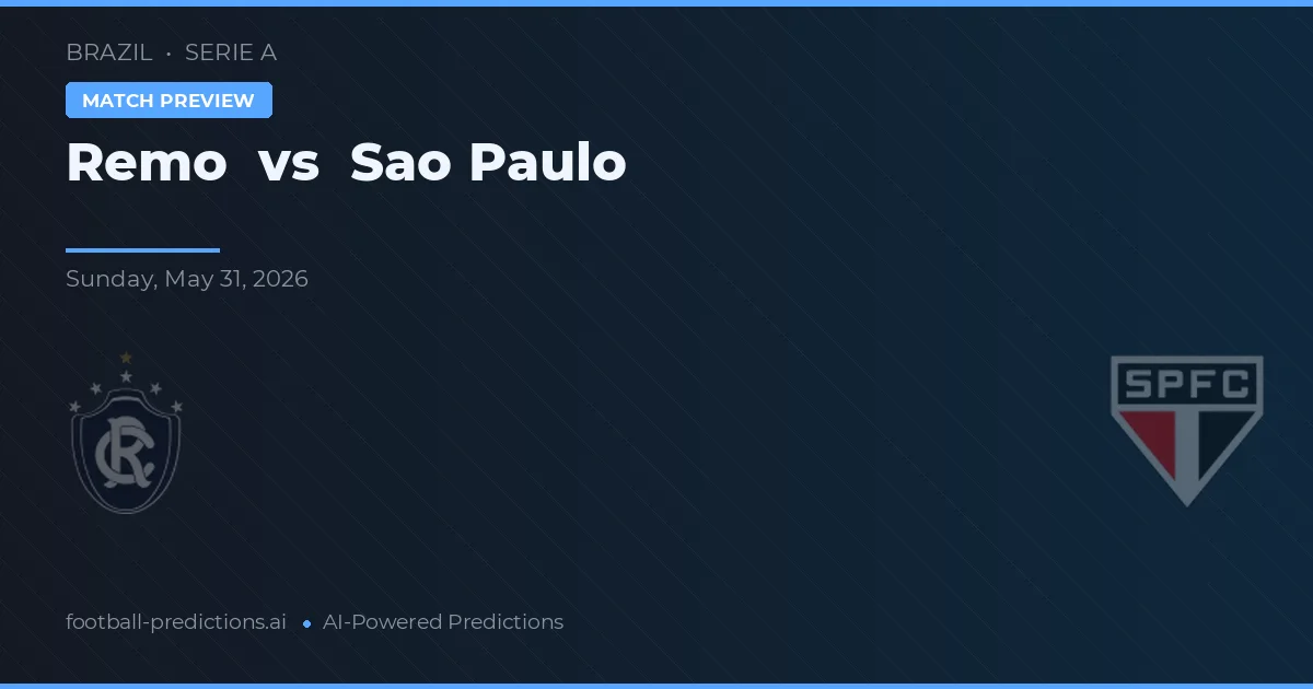 Remo vs São Paulo — prognóstico e prévia do jogo