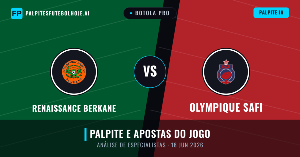 Renaissance Berkane vs Olympique Safi — prognóstico e prévia do jogo