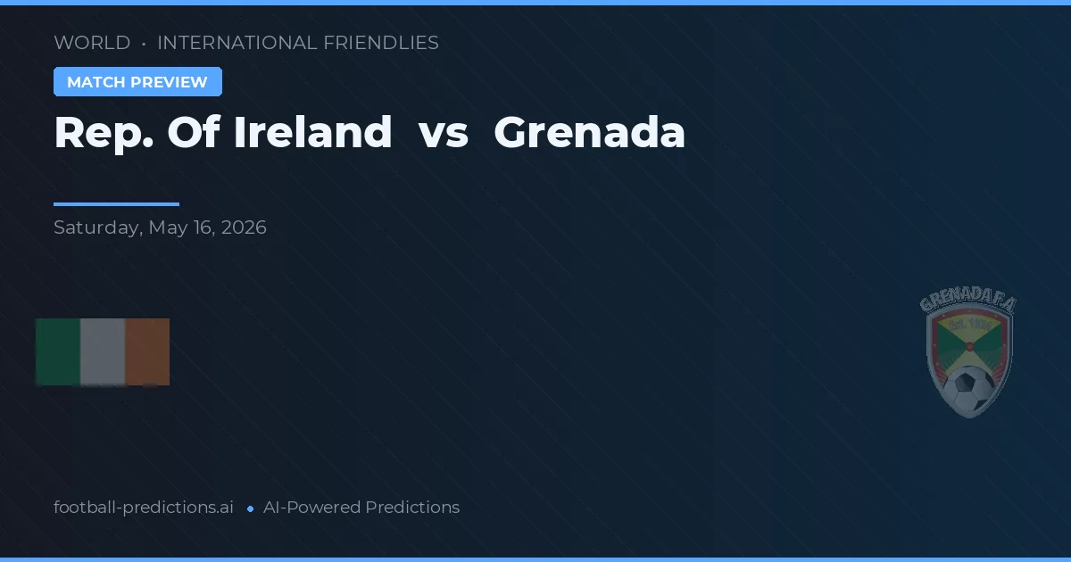 República da Irlanda vs Grenada — prognóstico e prévia do jogo