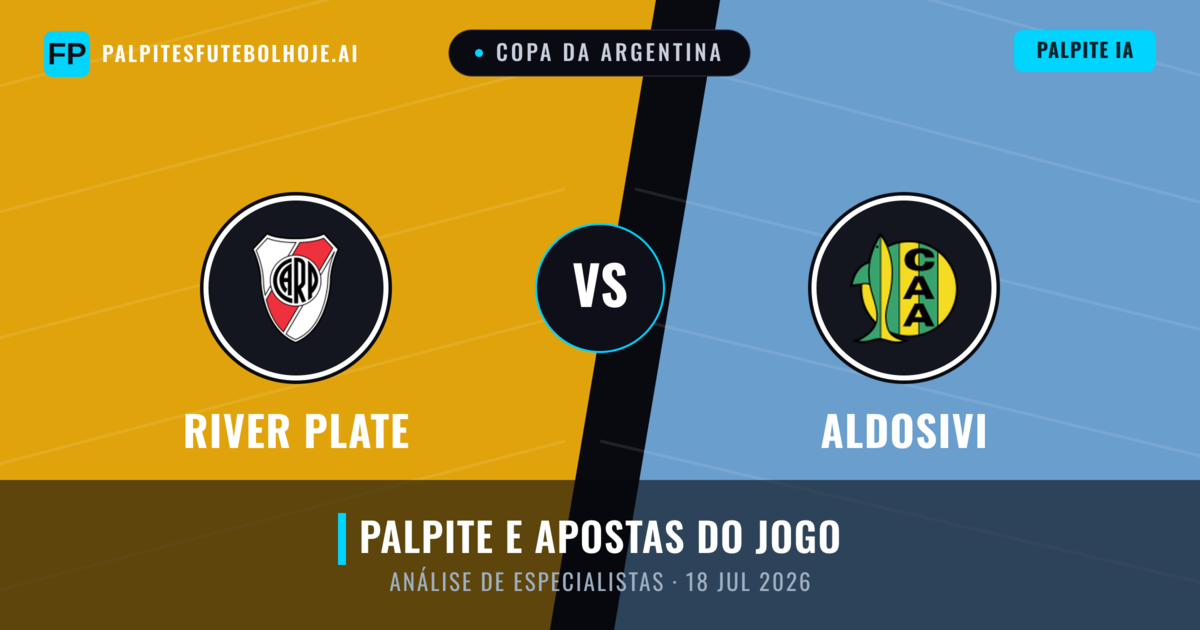 River Plate vs Aldosivi — prognóstico e prévia do jogo