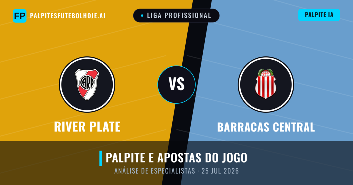 River Plate vs Barracas Central — prognóstico e prévia do jogo