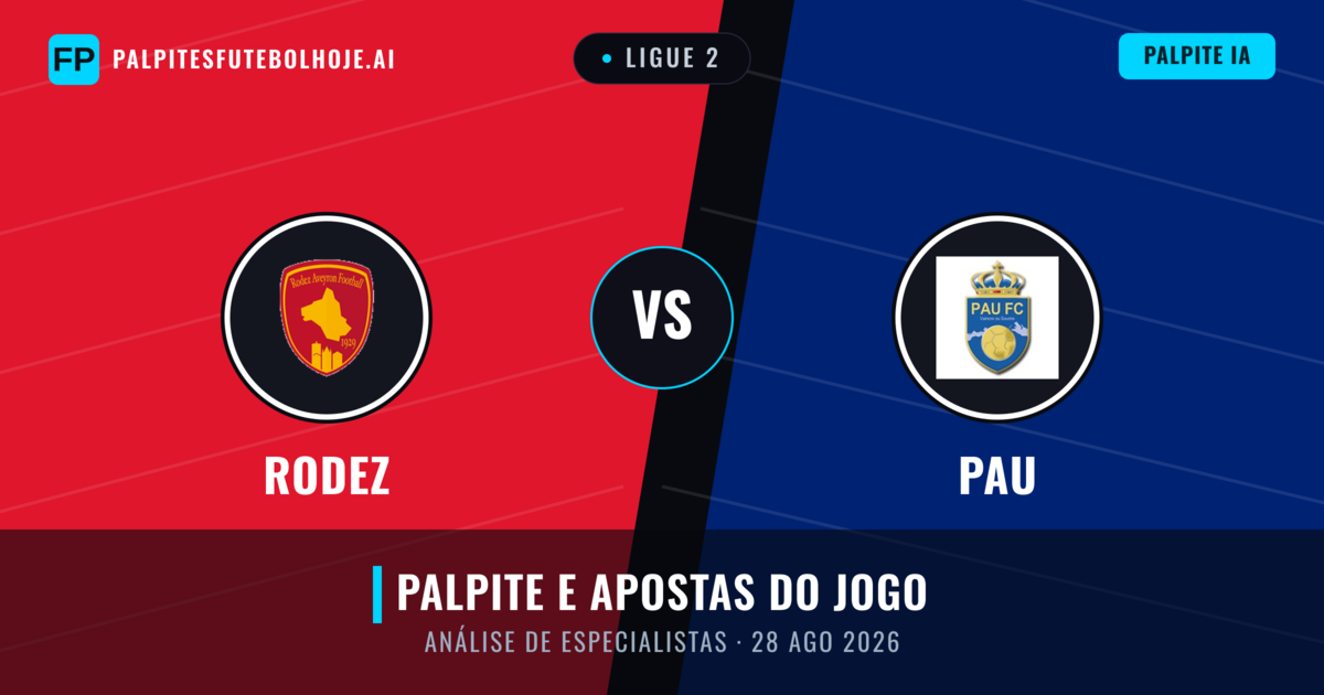 Rodez vs PAU — prognóstico e prévia do jogo