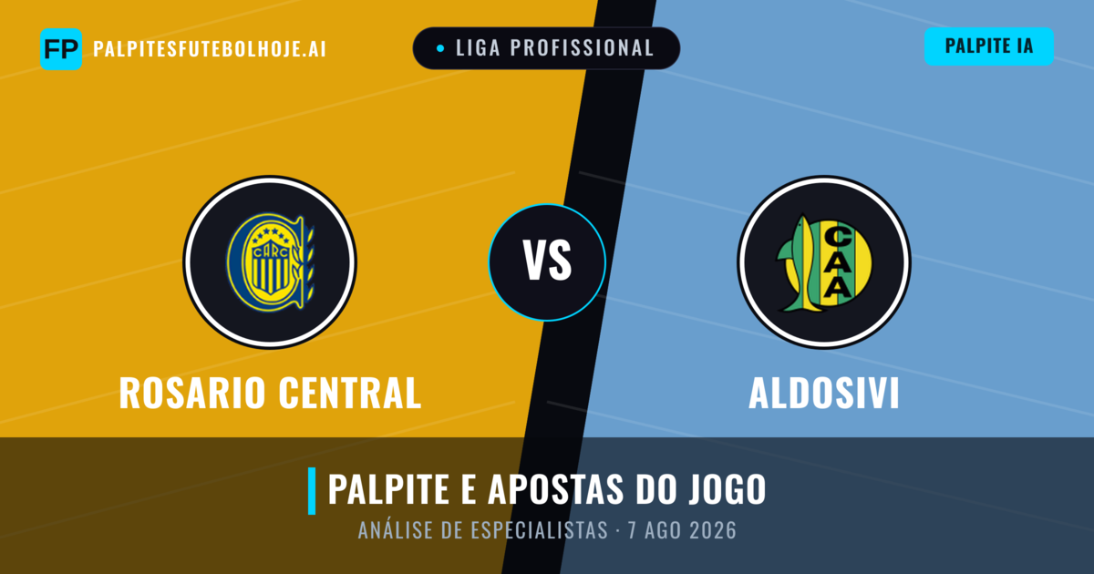 Rosario Central vs Aldosivi — prognóstico e prévia do jogo