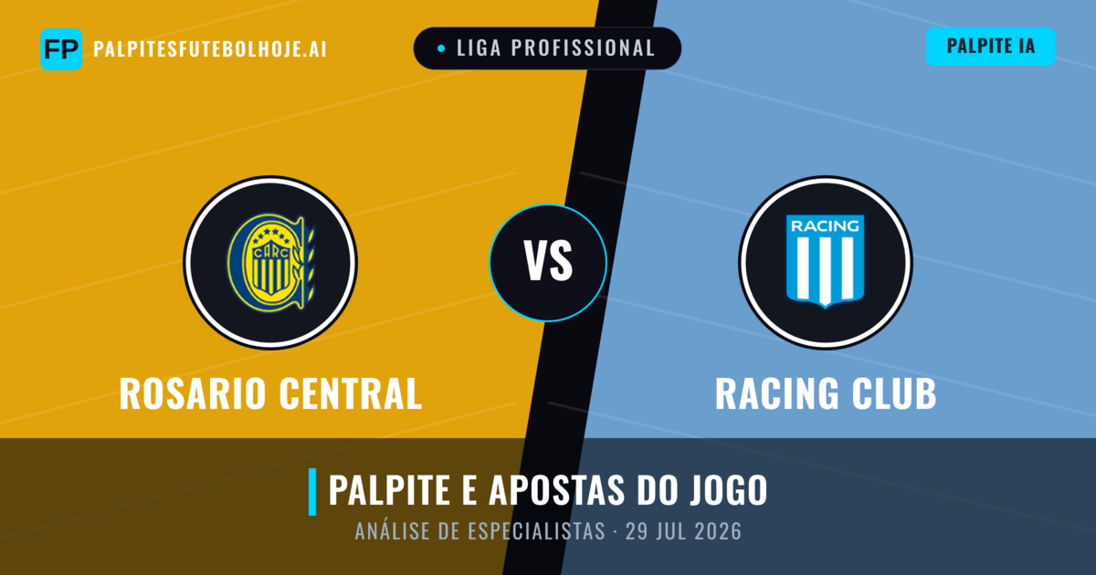 Rosario Central vs Racing Club — prognóstico e prévia do jogo