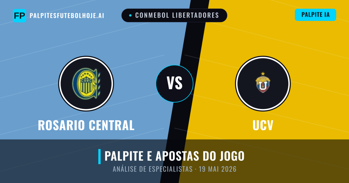 Rosario Central vs UCV — prognóstico e prévia do jogo
