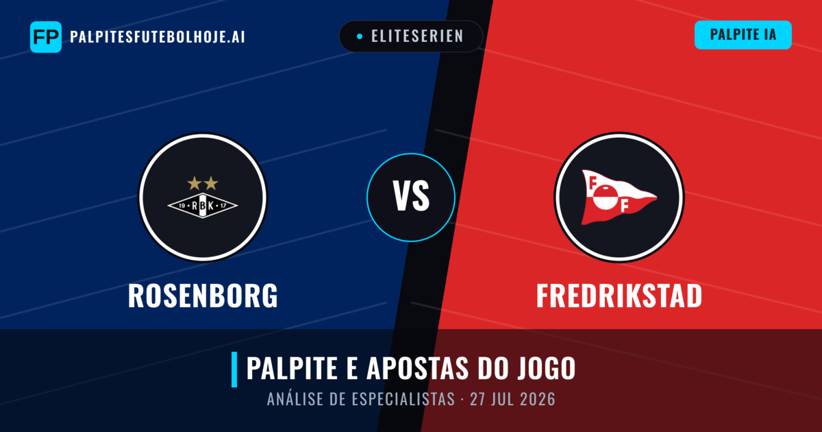 Rosenborg vs Fredrikstad — prognóstico e prévia do jogo