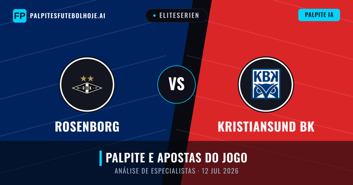 Rosenborg vs Kristiansund BK — prognóstico e prévia do jogo