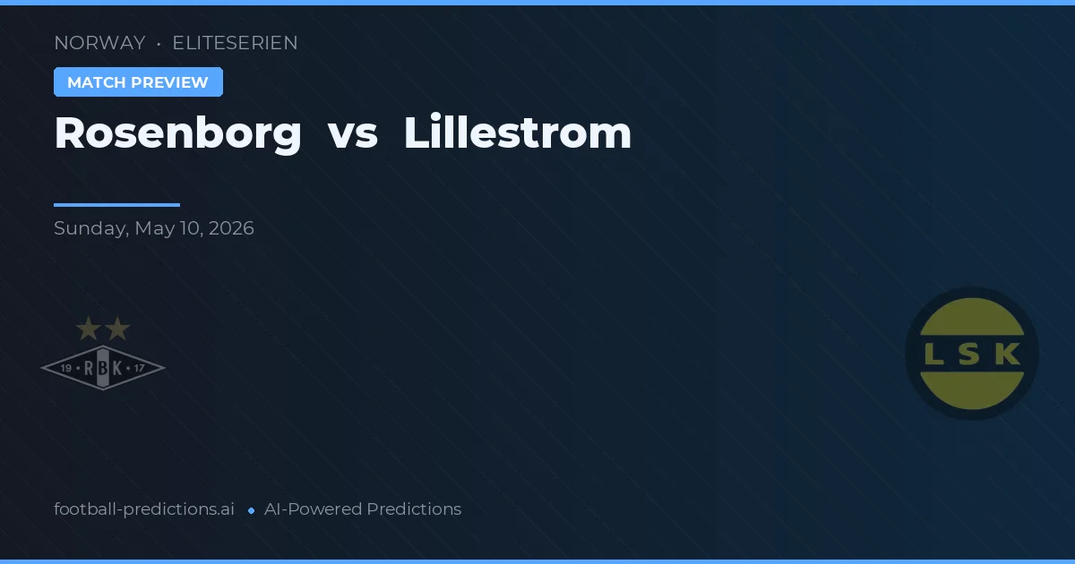 Rosenborg vs Lillestrøm — prognóstico e prévia do jogo