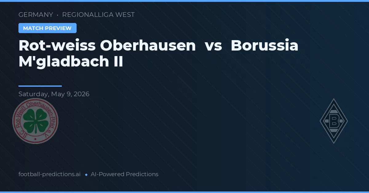 Rot-Weiß Oberhausen vs Borussia M'gladbach II — prognóstico e prévia do jogo