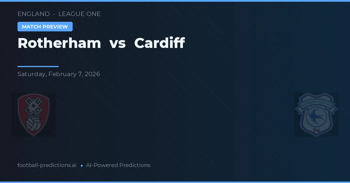 Rotherham vs Cardiff — prognóstico e prévia do jogo