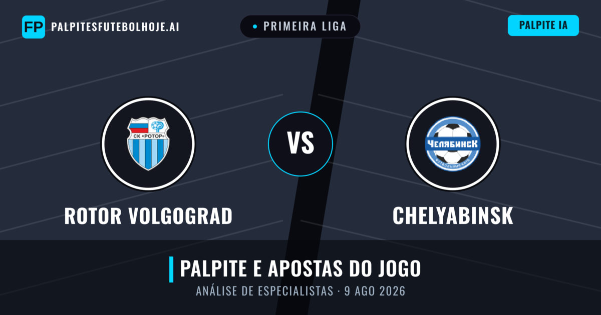 Rotor Volgograd vs Chelyabinsk — prognóstico e prévia do jogo
