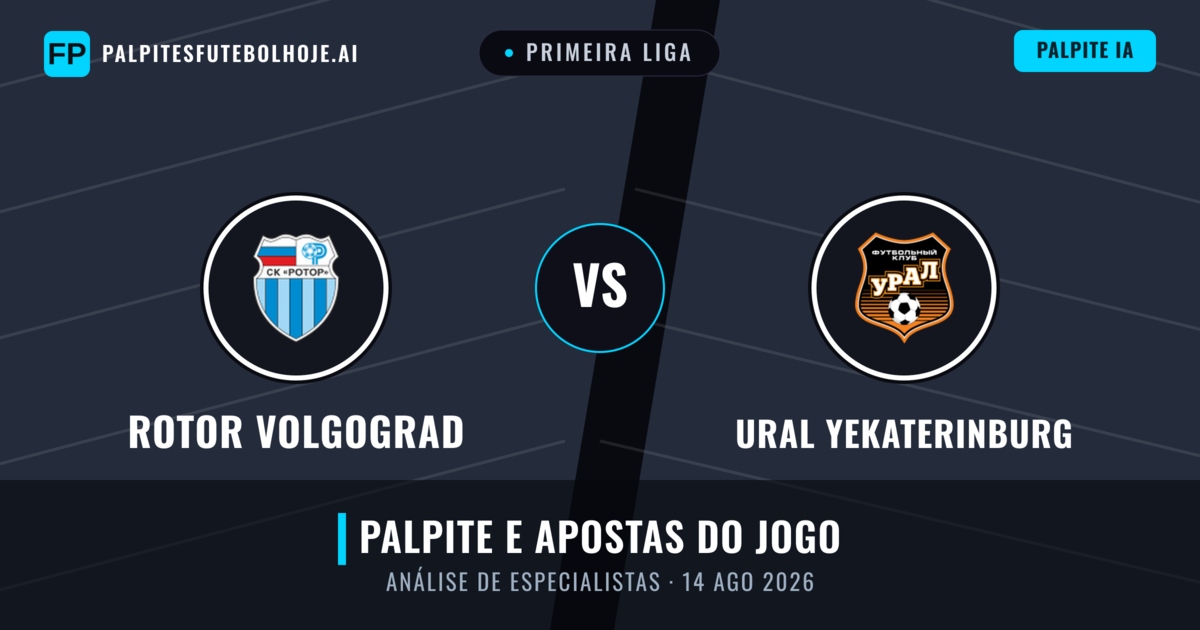 Rotor Volgograd vs Ural Yekaterinburg — prognóstico e prévia do jogo